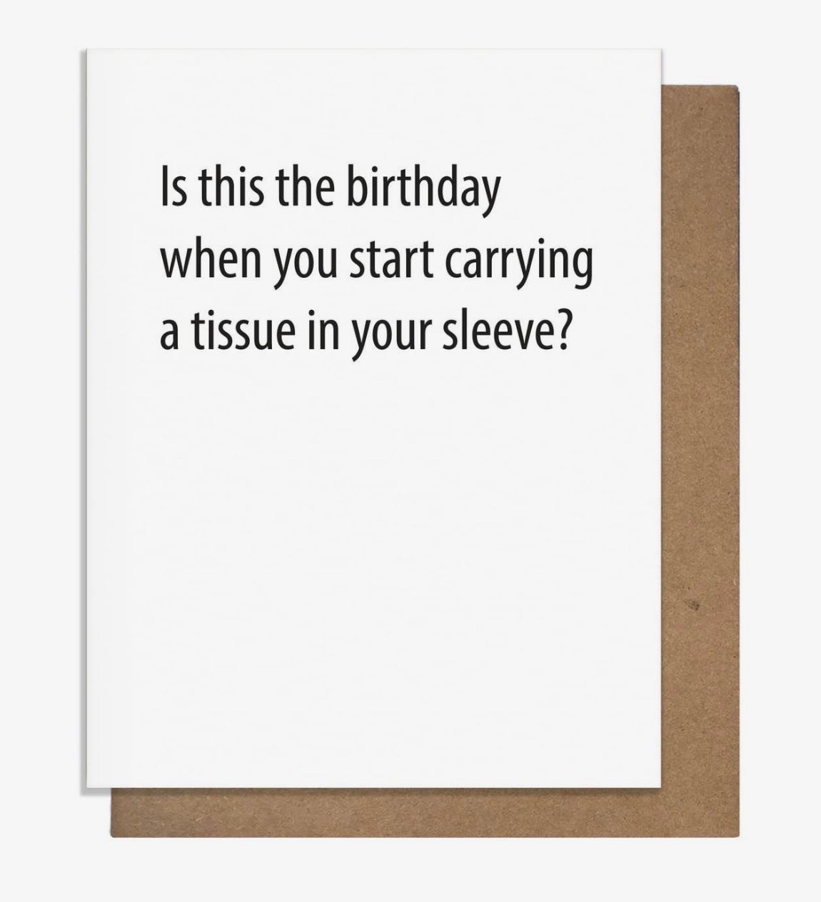 Carrying a Tissue card