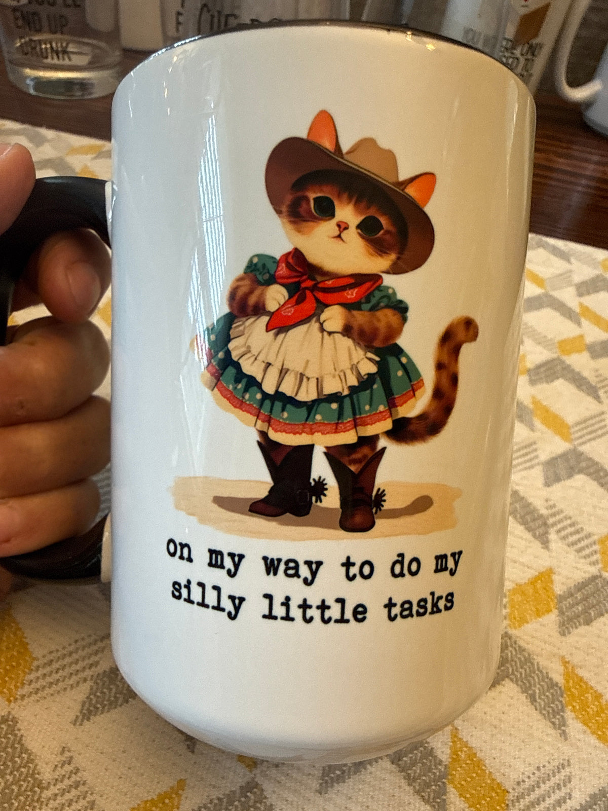 On my way to do silly tasks 15oz