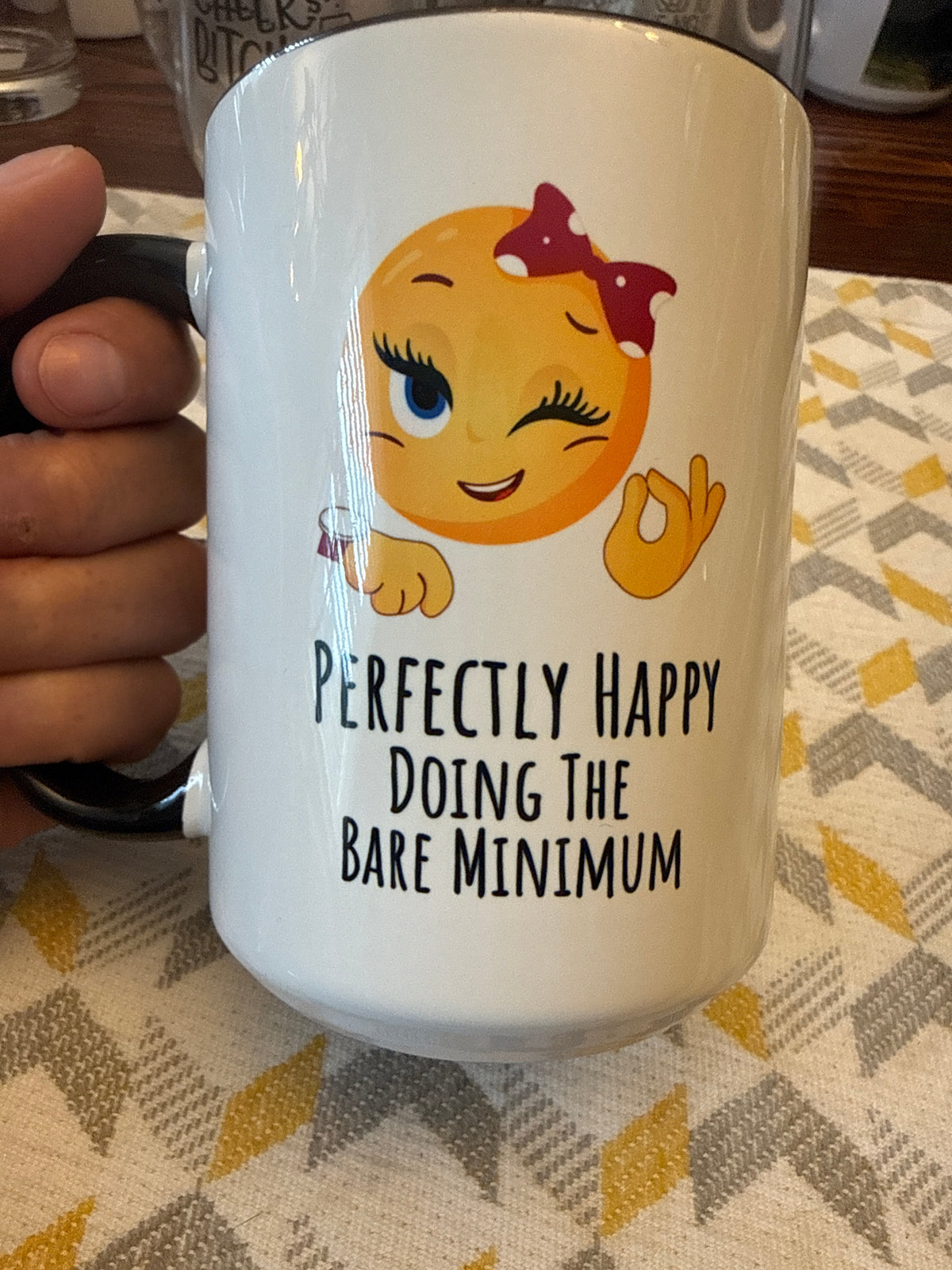 Perfectly happy doing the bare minimum 15oz