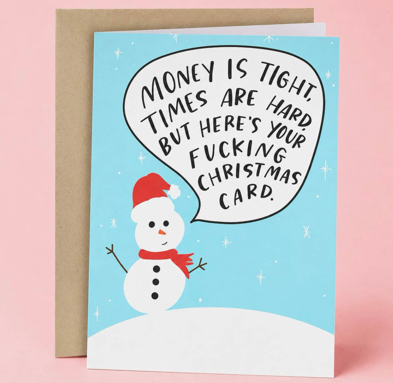 Money Is Tight Christmas Card