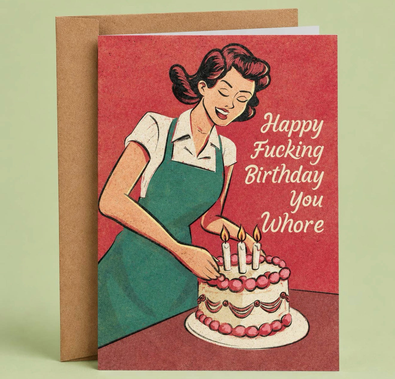 Happy Birthday You Whore Card