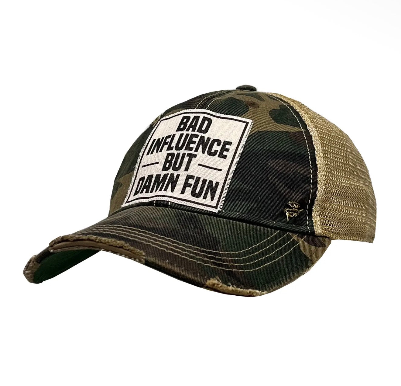 Bad Influence but Damn Fun Trucker Hat