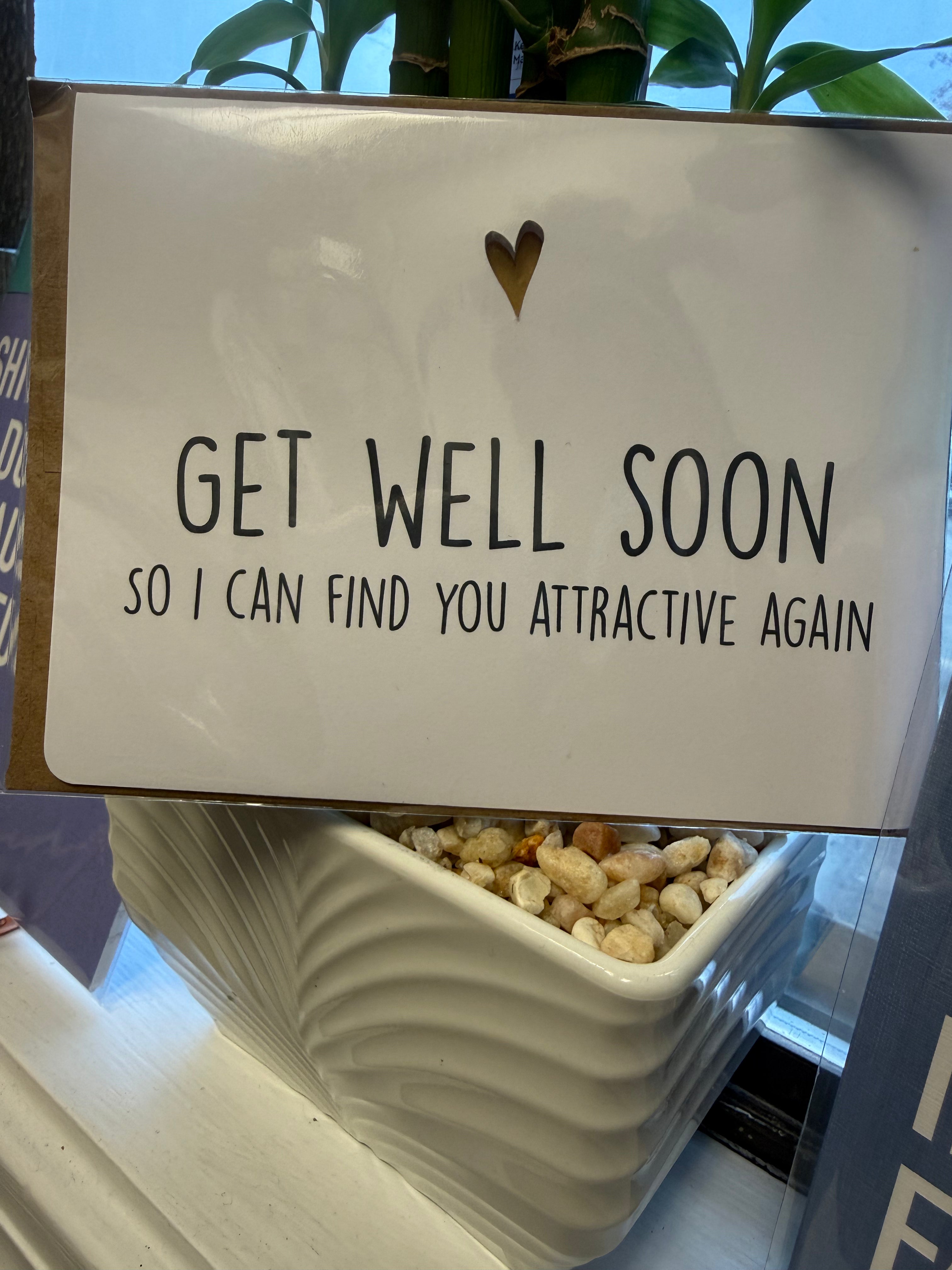Get Well Soon So I Can Find You Attractive Again Greeting Card