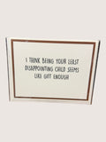 Card with a motivational quote on a white background