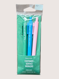 Pack of pens with a humorous message on packaging