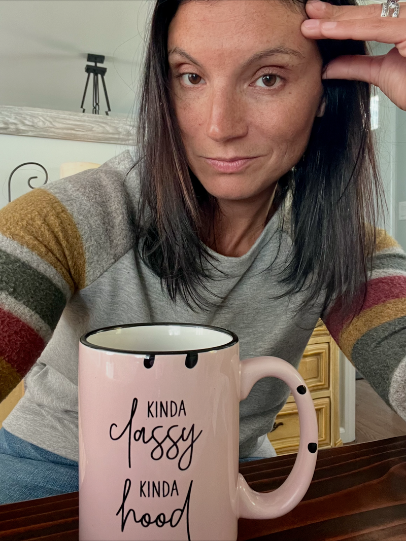 Jill with a Kinda Classy Kinda Hood mug