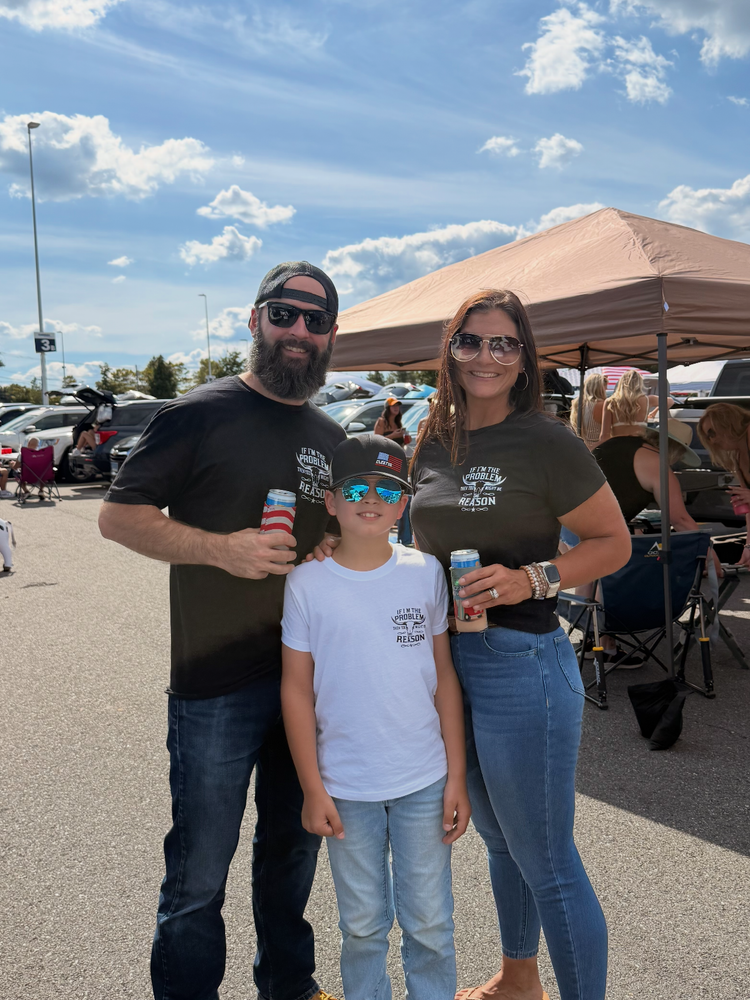 Jill and her family at an outdoor event